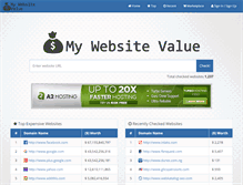 Tablet Screenshot of my-website-value.com